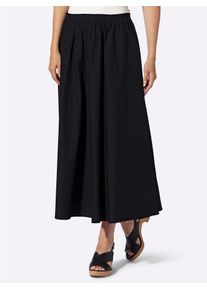 Schlupfrock Heine, Damen, Gr. 42, schwarz, 100% Baumwolle, unifarben, lang, R&ouml;cke Schlupfrock