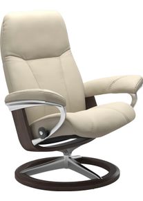 Relaxsessel stressless "Consul", beige (cream batick), B:91cm H:102cm T:79cm, Leder BATICK: BATICK ist ein leicht korrigiertes, durchgef&auml;rbtes und genarbtes M&ouml;belleder, bei dem die meisten Unebenheiten und Spuren in der Regel entfernt wurden.;Leder PALOMA: PALOMA ist ein durchgef&auml;rbtes Semianilin-M&ouml;belleder mit nat&uuml;rlicher Narbung.;ROHLEDER Stoff Q2 FARON: Ein fester zuverl&auml;ssiger Boucl&eacute; mit einem