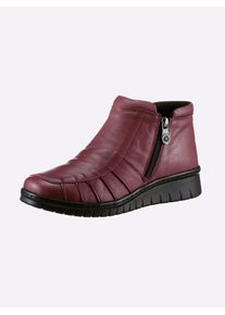 Stiefelette CLASSIC, Damen, Gr. 39, rot (bordeaux), Glattleder, Leder, Rindsleder, Schuhe Stiefelette