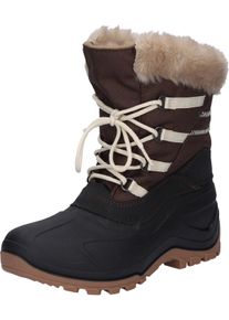 Winterstiefel Spirale "Evelin" Gr. 41, braun (braun, schwarz), 41, Obermaterial: 50% PVC PVC. 50% Nylon NY., Schuhe, Winterstiefel