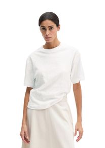 Marc O'Polo T-Shirt MARC O'POLO, Damen, Gr. S, wei&szlig;, Slub, Obermaterial: 100% Baumwolle, regular fit normal, Rundhals, Shirts T-Shirt, regular aus Slub-Jersey
