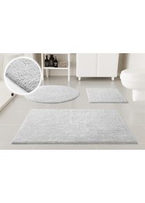 Badematte OTTO HOME "Selenne", wei&szlig;, H:20mm, Baumwolle, Badematten, Badematte, Badteppich, getuftet, modern, Uni, antirutsch, flauschig, Baumwolle