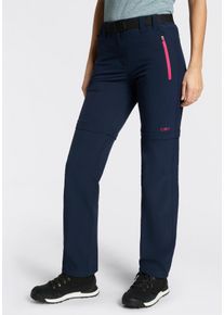Zip-off-Hose CMP, Damen, Gr. 40, N-Gr, b.blau, magen, Obermaterial: 89% Polyester, 11% Elasthan, Hosen Zip-off-Hose, Elastisch & Schnell trocknend & Atmungsaktiv