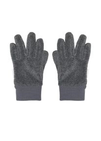 Fleecehandschuhe MaxiMo, Jungen, Gr. 5, grau (mittelgrau, meliert), Fleece, Kunstfaser, unifarben, Handschuhe Fleecehandschuhe, Boucle-Optik, Strickb&uuml;ndchen, basic, weich, f&uuml;r alle Aktivit&auml;ten