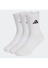 Funktionssocken adidas Performance "D&Auml;MPFENDE SPORTSWEAR CREW 3 PAAR", Kinder, Gr. 22-24, wei&szlig;, wei&szlig;, schwarz, Obermaterial: 63% Baumwolle, 32% Polyester, 4% Elasthan, 1% Polyamid, Socken Funktionssocken