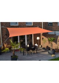 Sonnensegel Floracord, orange (terrakotta), B:300cm T:400cm, Polyester, Sonnensegel, Sonnensegel, BxT: 300 x 400 cm