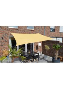 Sonnensegel Floracord, beige, B:250cm T:300cm, Polyethylen, Sonnensegel, Sonnensegel, BxT: 250x300 cm