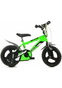 Kinderfahrrad DINO BIKES "12" Kinderfahrrad Jungen stabiler Stahl-Rahmen St&uuml;tzr&auml;der kindgerecht" Gr. 21, gr&uuml;n, Fahrr&auml;der, Kinder, 21cm, 12 Zoll (30,48cm), Kinderfahrrad, mit St&uuml;tzr&auml;dern und Frontschild