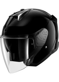 SHARK Skwal i3 Jet Blank, capacete aberto , cor: Preto , tamanho: XS