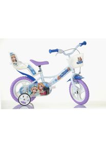Kinderfahrrad DINO BIKES "12" Snowqueen Kinderfahrrad M&auml;dchen stabiler Stahl-Rahmen St&uuml;tzr&auml;der" Gr. 21, wei&szlig;, Fahrr&auml;der, Kinder, 21cm, 12 Zoll (30,48cm), Kinderfahrrad, mit St&uuml;tzr&auml;dern, Korb und Puppensitz