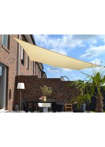 Sonnensegel Floracord, beige (elfenbeinfarben), B:250cm T:300cm, Polyester, Sonnensegel, Sonnensegel, BxT: 250x300 cm