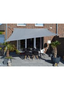 Sonnensegel Floracord, grau (dunkelgrau), B:360cm T:360cm, Polyethylen, Sonnensegel, Sonnensegel, BxT: 360 x 360 cm