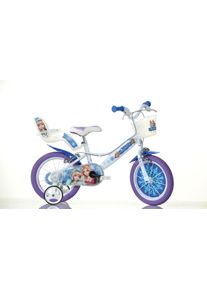 Kinderfahrrad DINO BIKES "16" Snowqueen Kinderfahrrad M&auml;dchen stabiler Stahl-Rahmen St&uuml;tzr&auml;der" Gr. 25, wei&szlig;, Fahrr&auml;der, Kinder, 25cm, 14 Zoll (35,56cm), Kinderfahrrad, mit St&uuml;tzr&auml;dern, Korb und Puppensitz