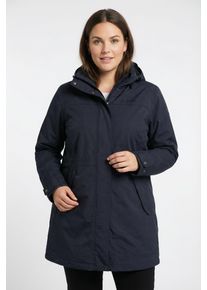 3-in-1-Funktionsmantel Maier Sports "Doppelmantel Damen", Damen, Gr. 44, blau (night sky), Obermaterial: 100% Polyester, hoch geschlossener Ausschnitt, mit Druckkn&ouml;pfen, M&auml;ntel 3-in-1-Funktionsmantel, wasser- & winddicht, f&uuml;r den &Uuml;bergang & Winter, in gro&szlig;en Gr&ouml;&szlig;en