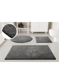 Badematte OTTO HOME "Selenne", granit grau, H:20mm, Baumwolle, Badematten, Badematte, Badteppich, getuftet, modern, Uni, antirutsch, flauschig, Baumwolle