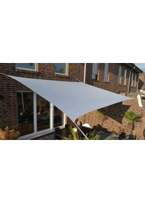 Sonnensegel Floracord, grau, B:300cm T:400cm, Polyester, Sonnensegel, Sonnensegel, B: 300 cm, cremewei&szlig;
