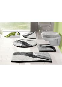 Badematte OTTO HOME "Magnus, Badvorleger, Badezimmer Teppich" Gr. 8, grau, H:20mm, Polyacryl, Badematten, Badematte, mehrfarbig, Badteppich, Badematten auch als 2 teiliges Set & rund