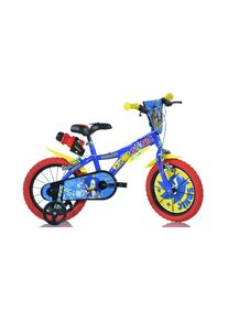 Kinderfahrrad DINO BIKES "16" Sonic Kinderfahrrad Jugen Freilauf Alter 4&ndash;7 Jahre St&uuml;tzr&auml;der" Gr. 30, blau, Fahrr&auml;der, Kinder, 30cm, 16 Zoll (40,64cm), Kinderfahrrad, mit St&uuml;tzr&auml;dern, Trinkflasche und Frontschild