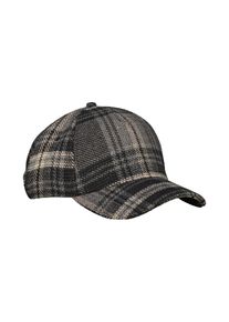 Strickm&uuml;tze Lerros "Karierte Basecap f&uuml;r Herren", Herren, Gr. PCK, schwarz-wei&szlig; (anthra melange), Materialmix, M&uuml;tzen Strickm&uuml;tze
