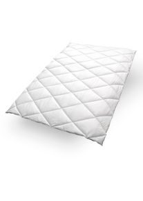 Microfaserbettdecke JOHN COTTON "Anna, Bettdecken f&uuml;r Sommer und Winter, Decke", wei&szlig;, B:135cm L:200cm, Bezug: 100% Polyester. F&uuml;llung: 100% Polyester, Bettdecken, Microfaserbettdecke, Bettdecke 135x200 cm, 155x220 cm, vegan, hypoallergene F&uuml;llung