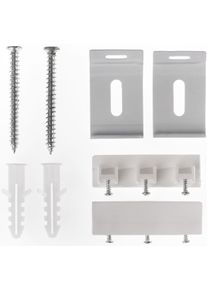 Sichtschutzbefestigungen Zubeh&ouml;r-Set LICHTBLICK ORIGINAL Gr. 1, wei&szlig;, B:4,1cm H:2,5cm, Kunststoff, Sichtschutzbefestigungen, Sichtschutzbefestigungen Zubeh&ouml;r-Set