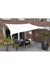 Sonnensegel Floracord, beige (cremefarben), B:300cm T:250cm, HDPE (High Density Polyethylen), Sonnensegel, Sonnensegel, BxT: 300x250 cm, cremewei&szlig;