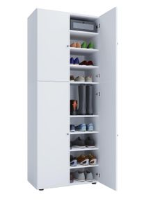 Schuhschrank Vcm "XXL Holz Gro&szlig;er Schuhschrank Schuhkommode Lona 9", wei&szlig;, B:70cm T:40cm, Obermaterial: 100% Holz Wood., Schr&auml;nke, Schuhschrank