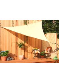 Sonnensegel Floracord, beige, B:500cm T:500cm, Polyethylen, Sonnensegel, Sonnensegel, Schenkell&auml;nge: 500 cm
