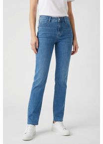 Slim-fit-Jeans MAC "DREAM", Damen, Gr. 44, L&auml;nge 30, light blau used wash, Denim/Jeans, Obermaterial: 82% Baumwolle, 9% Polyester, 5% Elastomultiester, 4% Elasthan, slim fit lang, Jeans Slim-fit-Jeans, sehr elastisches Material