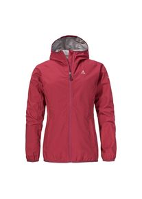 Sch&ouml;ffel Regenjacke SCH&Ouml;FFEL "Jacket Style Migandi WMS", Damen, Gr. 46, rot (merlot), Taft, Obermaterial: 100% Polyester, unifarben, hoch geschlossener Ausschnitt, eingesetzt eingefasste Kante, Jacken Regenjacke