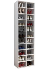 Schuhregal Vcm "Holz Regal Schuhschrank Schuhregal Hinsol XL", wei&szlig;, B:52cm T:30cm, Regale, Schuhregal