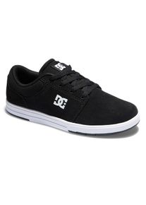 Sneaker DC Shoes "Crisis 2", Jungen, Gr. 5,5(36,5), schwarz-wei&szlig; (schwarz, wei&szlig;), Obermaterial: Leder (Kuh) / Futter: Textil / Au&szlig;ensohle: Gummi., Schuhe Sneaker