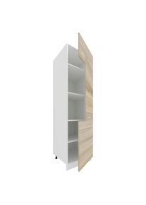 Unterschrank Vcm "K&uuml;chenschrank B. 60 cm Hochschrank K&uuml;che Esilo", braun (wei&szlig;, sonoma, eiche), B:60cm T:57cm, Obermaterial: 100% Holz Wood., Schr&auml;nke, Unterschrank