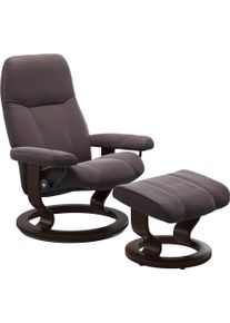 Relaxsessel stressless "Consul", rot (bordeaux paloma), B:72cm H:94cm T:70cm, Leder BATICK: BATICK ist ein leicht korrigiertes, durchgef&auml;rbtes und genarbtes M&ouml;belleder, bei dem die meisten Unebenheiten und Spuren in der Regel entfernt wurden.;Leder PALOMA: PALOMA ist ein durchgef&auml;rbtes Semianilin-M&ouml;belleder mit nat&uuml;rlicher Narbung.;ROHLEDER Stoff Q2 FARON: Ein fester zuverl&auml;ssiger Boucl&eacute; mit einem
