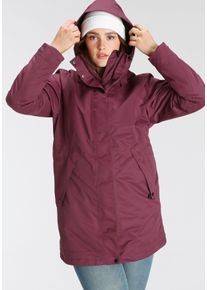 3-in-1-Funktionsmantel Maier Sports "Doppelmantel Damen", Damen, Gr. 58, rot (cherry wine), Obermaterial: 100% Polyester. Futter: 100% Polyester. Futter 2: 100% Polyamid. Wattierung: 100% Polyester, hoch geschlossener Ausschnitt, mit Druckkn&ouml;pfen, M&auml;ntel 3-in-1-Funktionsmantel, wasser- & winddicht, f&uuml;r den &Uuml;bergang & Winter, in gro&szlig;en Gr&ouml;&szlig;en
