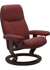 Relaxsessel stressless "Consul", rot (cherry paloma), B:72cm H:94cm T:70cm, Leder BATICK: BATICK ist ein leicht korrigiertes, durchgef&auml;rbtes und genarbtes M&ouml;belleder, bei dem die meisten Unebenheiten und Spuren in der Regel entfernt wurden.;Leder PALOMA: PALOMA ist ein durchgef&auml;rbtes Semianilin-M&ouml;belleder mit nat&uuml;rlicher Narbung.;ROHLEDER Stoff Q2 FARON: Ein fester zuverl&auml;ssiger Boucl&eacute; mit einem s