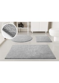 Badematte OTTO HOME "Selenne", licht grau, H:20mm, Baumwolle, Badematten, Badematte, Badteppich, getuftet, modern, Uni, antirutsch, flauschig, Baumwolle