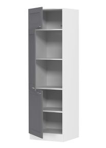 Unterschrank Vcm "K&uuml;chenschrank B. 60 cm Hochschrank K&uuml;che Colura", schwarz (wei&szlig;, anthrazit), B:60cm T:57cm, Obermaterial: 100% Holz Wood., Schr&auml;nke, Unterschrank