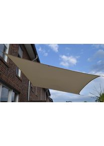 Sonnensegel Floracord, beige (elfenbeinfarben), B:300cm T:400cm, Polyester, Sonnensegel, Sonnensegel, BxT: 300 x 400 cm