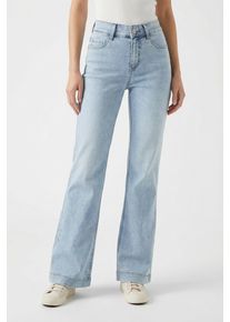 Weite Jeans MAC "DREAM WIDE", Damen, Gr. 34, L&auml;nge 34, light azure blau, Denim/Jeans, Obermaterial: 75% Baumwolle, 12% Modal, 9% Polyester, 4% Elasthan, figurumspielend kn&ouml;chellang, Jeans Weite Jeans, mit weitem Bein-Stretch