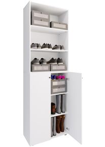 Schuhschrank Vcm "XL Holz Gro&szlig;er Schuhschrank Schuhkommode Lona 6", wei&szlig;, B:70cm T:40cm, Obermaterial: 100% Holz Wood., Schr&auml;nke, Schuhschrank