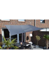 Sonnensegel Floracord, grau (anthrazit), B:300cm T:250cm, Polyester, Sonnensegel, Sonnensegel, BxT: 300x250 cm, anthrazit