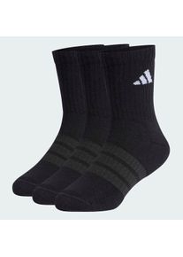 Funktionssocken adidas Performance "D&Auml;MPFENDE SPORTSWEAR CREW 3 PAAR", Kinder, Gr. 28-30, schwarz, schwarz, wei&szlig;, Obermaterial: 63% Baumwolle, 32% Polyester, 4% Elasthan, 1% Polyamid, Socken Funktionssocken