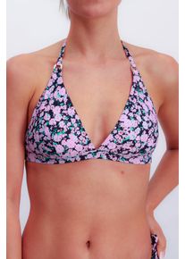 JOOP! Triangel-Bikini-Top JOOP "FLEUR", Damen, Gr. 42, Cup B, pink (pink aop), Microfaser, Obermaterial: 83% Polyamid, 17% Elasthan, Bikini-Oberteile Triangel-Bikini-Top, Flower-Print