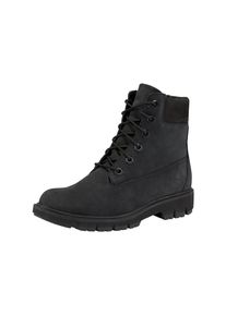 Schn&uuml;rboots Timberland "Lucia Way 6 Inch Waterproof Boot", Damen, Gr. 39, schwarz (schwarz, waterbuck, schwarz, out), Nubukleder, Schuhe Schn&uuml;rboots, Winterstiefel, Schn&uuml;rstiefel, Winterschuhe, wasserdicht
