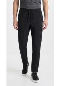 Cargohose BOSS Green "T Urbanex-CargoLight", Herren, Gr. 58, N-Gr, schwarz (schwarz001), Web, Obermaterial: 100% Elastomultiester, unifarben, gerade, unten schmal lang, Hosen Cargohose, mit elastischem Bund und Kordelzug Cargohose Sweatpants Stretchhose