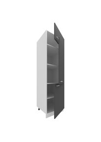 Unterschrank Vcm "K&uuml;chenschrank B. 60 cm Hochschrank K&uuml;che Esilo", schwarz (wei&szlig;, anthrazit), B:60cm T:57cm, Obermaterial: 100% Holz Wood., Schr&auml;nke, Unterschrank