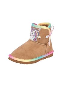 Schlupfboots Disney "UNICORN", M&auml;dchen, Gr. 28, chetsnut, Synthetik, Schuhe Schlupfboots, Winterschuhe, Winterboots, Snowboots, Schlupfstiefel, gef&uuml;ttert
