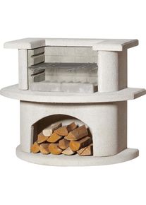 Buschbeck, Holzkohlegrill &raquo;Grillbar Venedig&laquo; BxTxH: 110x65x93 cm, wei&szlig;,