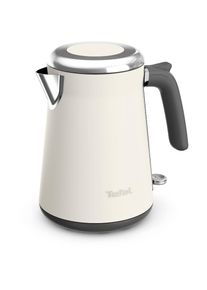 Tefal, Wasserkocher &raquo;KI666A Collection&laquo; 1,7 l 2400 W Deckel&ouml;ffnung auf Knopfdruck, gro&szlig;es Fassungsverm&ouml;gen von 1,7 l, Cremebeige/Metallic matt,